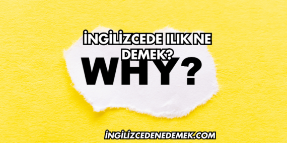 İngilizcede Ilık Ne Demek?