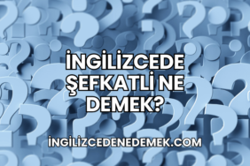İngilizcede Şefkatli Ne Demek?
