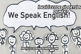 İngilizcede Şiddetli Ne Demek?