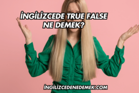 İngilizcede True False Ne Demek?