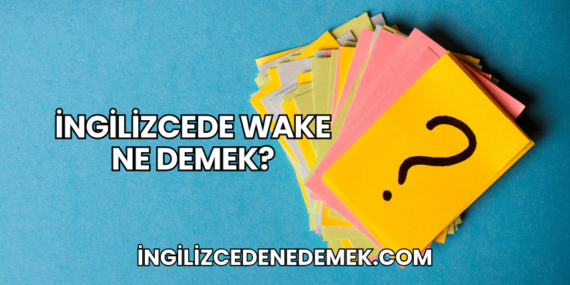 İngilizcede Wake Ne Demek?
