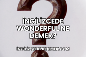 İngilizcede Wonderful Ne Demek?