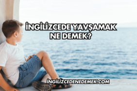 İngilizcede Yavşamak Ne Demek?