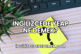 İngilizcede Yeap Ne Demek?