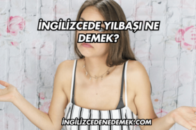 İngilizcede Yılbaşı Ne Demek?