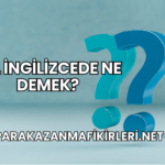 All İngilizcede Ne Demek?