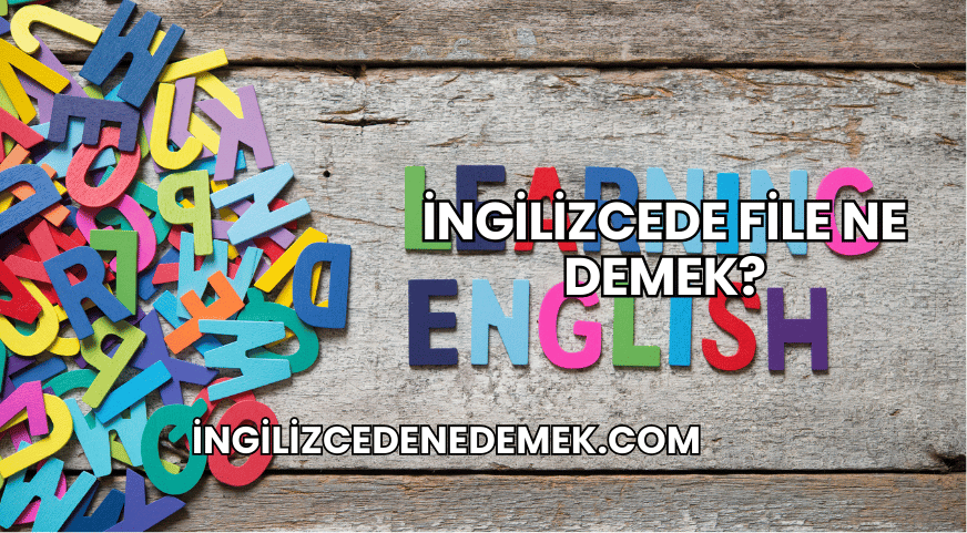 İngilizcede File Ne Demek?