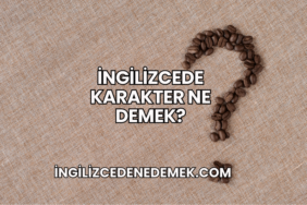 İngilizcede Karakter Ne Demek?