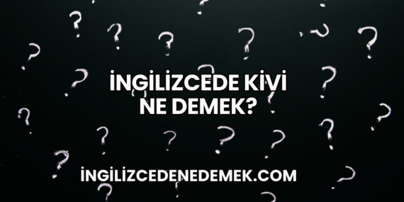İngilizcede Kivi Ne Demek?