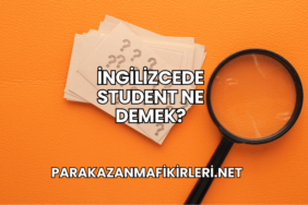 İngilizcede Student Ne Demek?