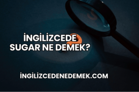İngilizcede Sugar Ne Demek?