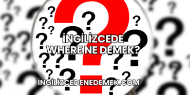 İngilizcede Where Ne Demek?