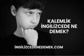Kalemlik İngilizcede Ne Demek?