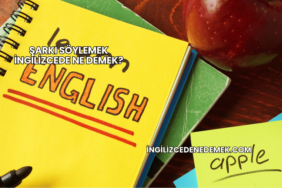 Şarkı Söylemek İngilizcede Ne Demek?