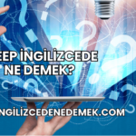 Sleep İngilizcede Ne Demek?