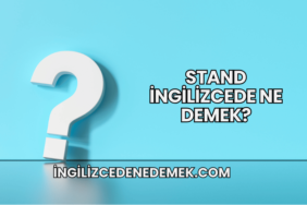 Stand İngilizcede Ne Demek?