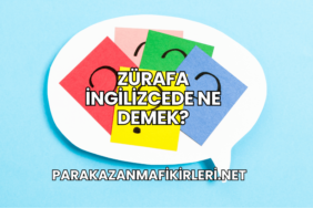 Zürafa İngilizcede Ne Demek?