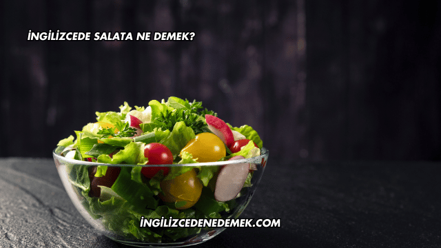 İngilizcede Salata Ne Demek?