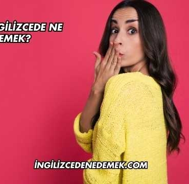 Bitti İngilizcede Ne Demek?