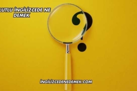 Bulutlu İngilizcede Ne Demek