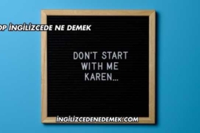 Hop İngilizcede Ne Demek