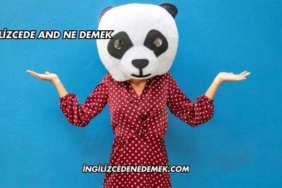 İngilizcede And Ne Demek