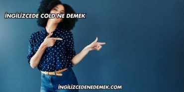 İngilizcede Cold Ne Demek