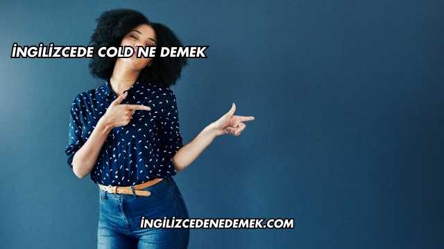 İngilizcede Cold Ne Demek