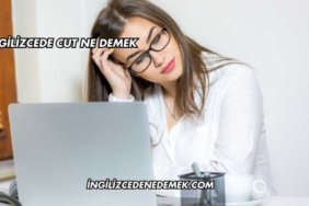 İngilizcede Cut Ne Demek