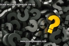 İngilizcede En Çok Kullanılan 100 Fiil