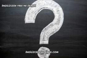 İngilizcede Free Ne Demek