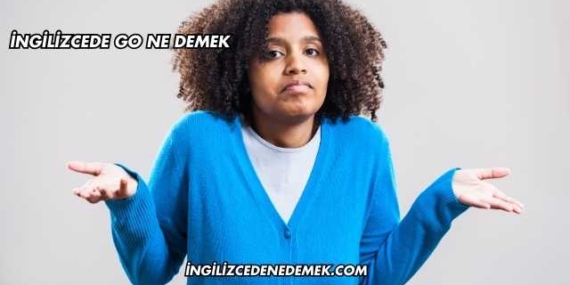 İngilizcede Go Ne Demek