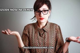 İngilizcede Nose Ne Demek