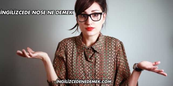 İngilizcede Nose Ne Demek