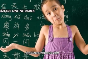 İngilizcede One Ne Demek