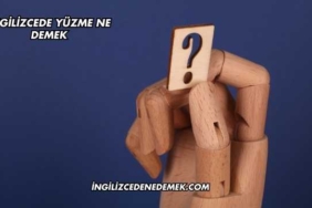 İngilizcede Yüzme Ne Demek