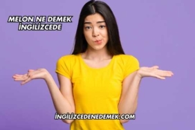 Melon Ne Demek İngilizcede