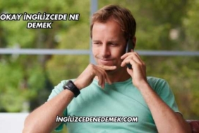 Okay İngilizcede Ne Demek