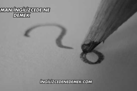 Orman İngilizcede Ne Demek