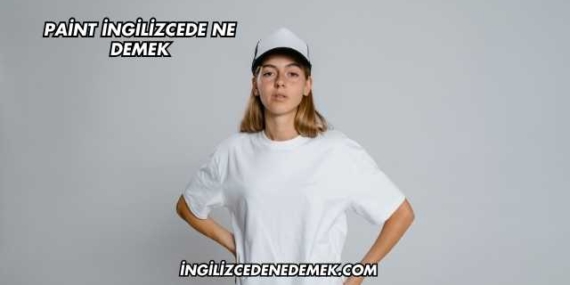 Paint İngilizcede Ne Demek