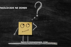 So İngilizcede Ne Demek