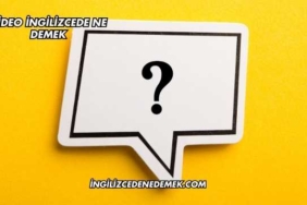 Video İngilizcede Ne Demek