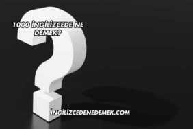 1000 İngilizcede Ne Demek?