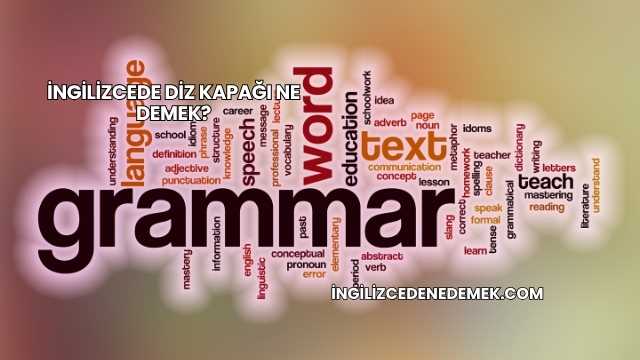 İngilizcede Diz Kapağı Ne Demek?