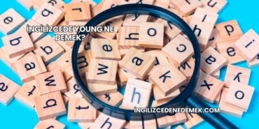 İngilizcede Young Ne Demek?