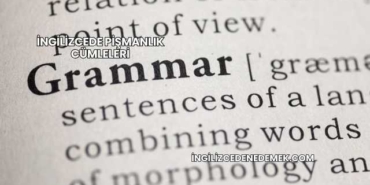 İngilizcede Pişmanlık Cümleleri