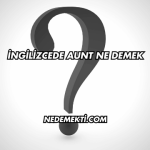 İngilizcede Aunt Ne Demek